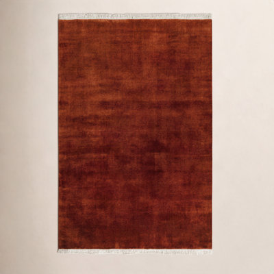 Clio Hand-Woven Gray Wool Rug