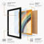 Rainbow Arc Minimalist - Framed Print-77942707-77942708