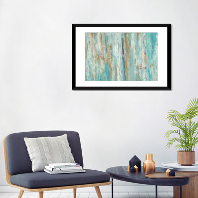 Bless international Stream Of Teal Framed On Canvas by Blakely Bering ...