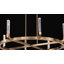 Del Mar 8-Light LED Chandelier in Warm Brass by Breegan Jane