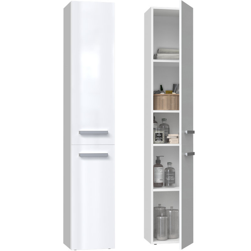 Jagatraya Linen Cabinet, High-gloss White