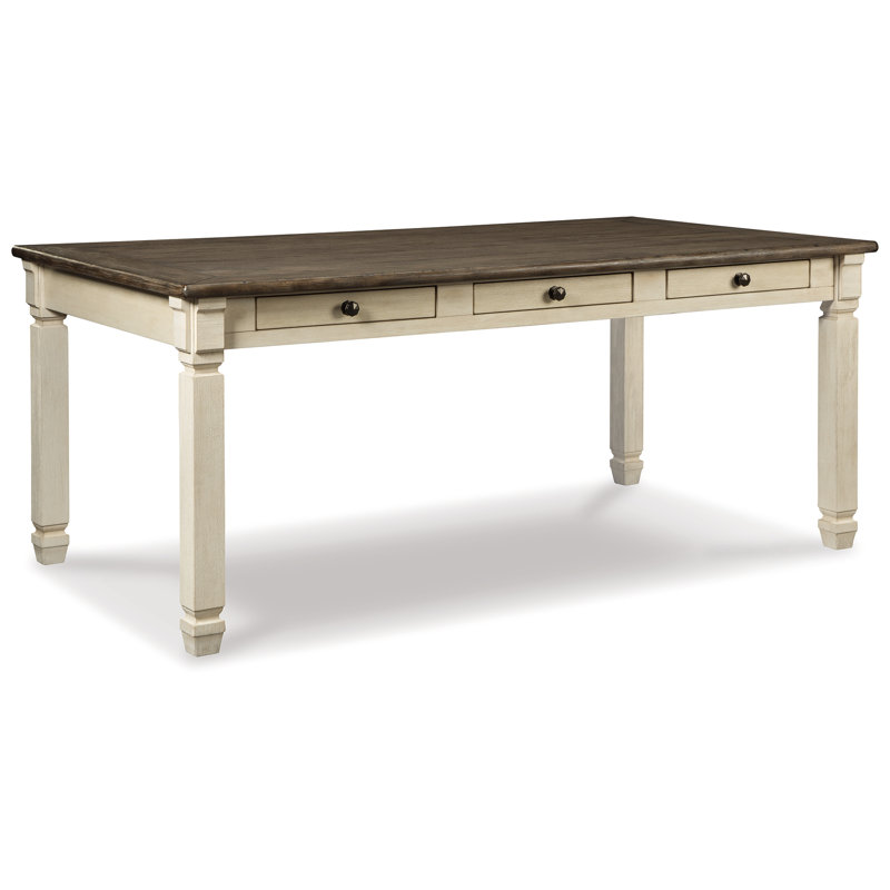 Bolanburg Dining Table 4 Chairs Bench Server and Display Cabinet