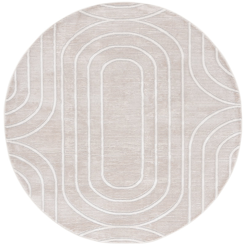 Kaillan Performance Abstract Rug, Round 6'7"