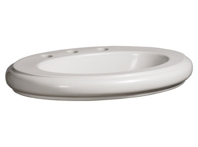 Orrington Oval Vessel Bathroom Sink with Overflow