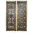 Wood Handmade Intricately Carved Floral Brown Wall Decor Set