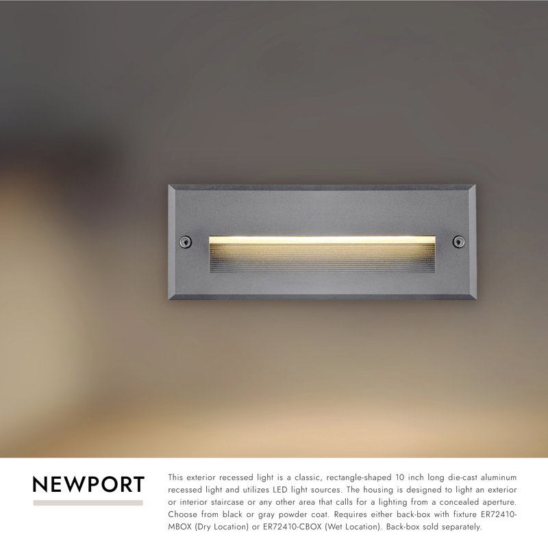 Newport LED Step Light, Gray