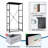 4 Drawer Dresser for Bedroom, Narrow Chest of Drawers, Wooden Top and Study Iron Frame 18"x37.5"-(WxH)
