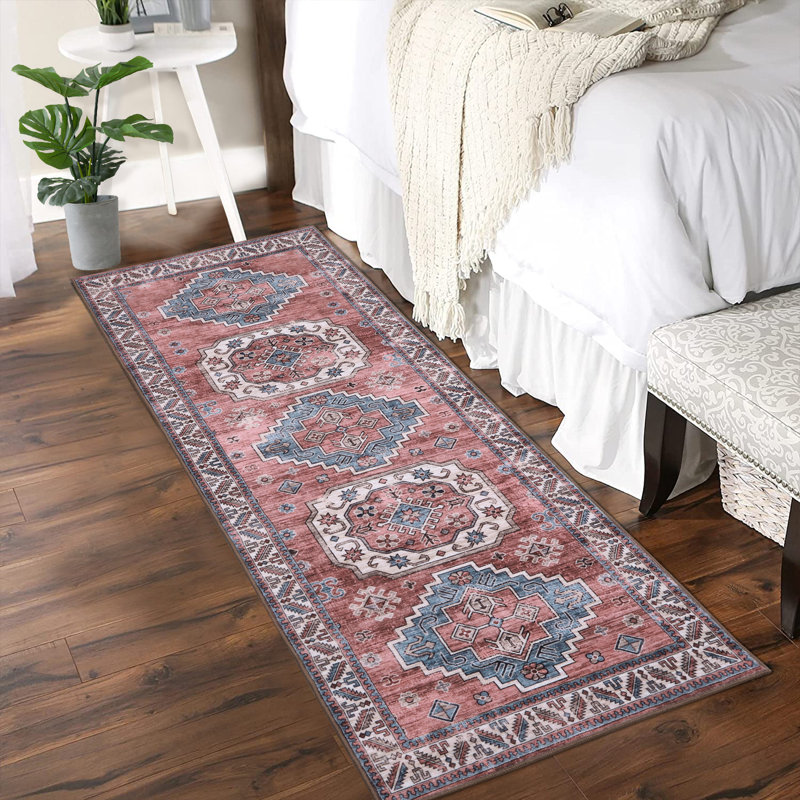 Floral and Geometric Indoor Rug