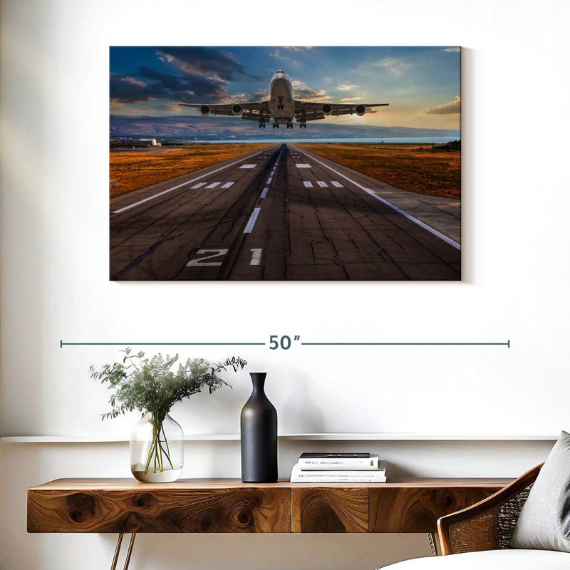 Mehar Airplane Liftoff, 26" H x 39" W