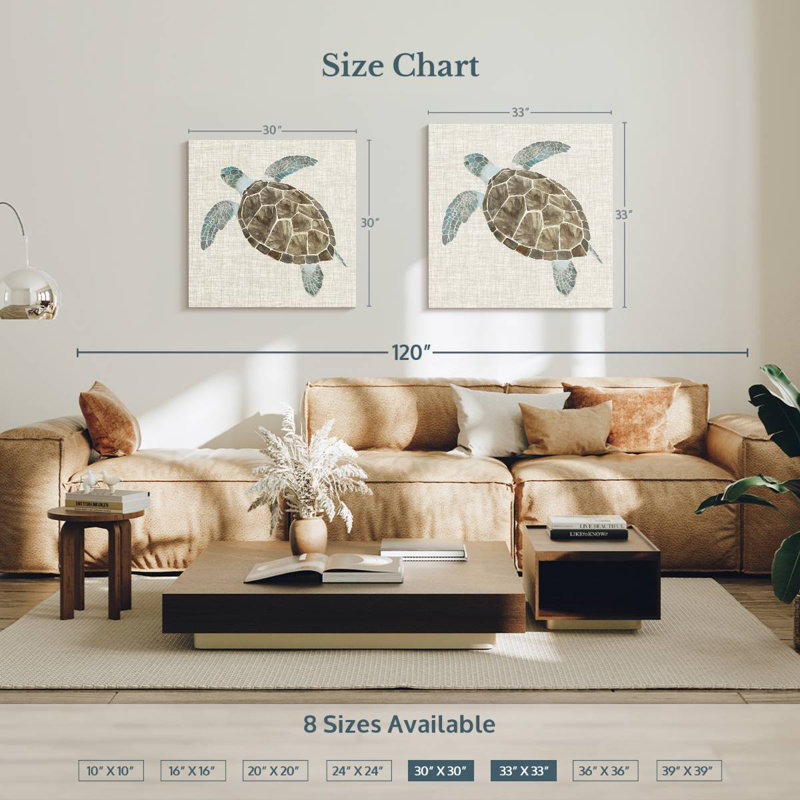 Brampt Linen Sea Turtle I