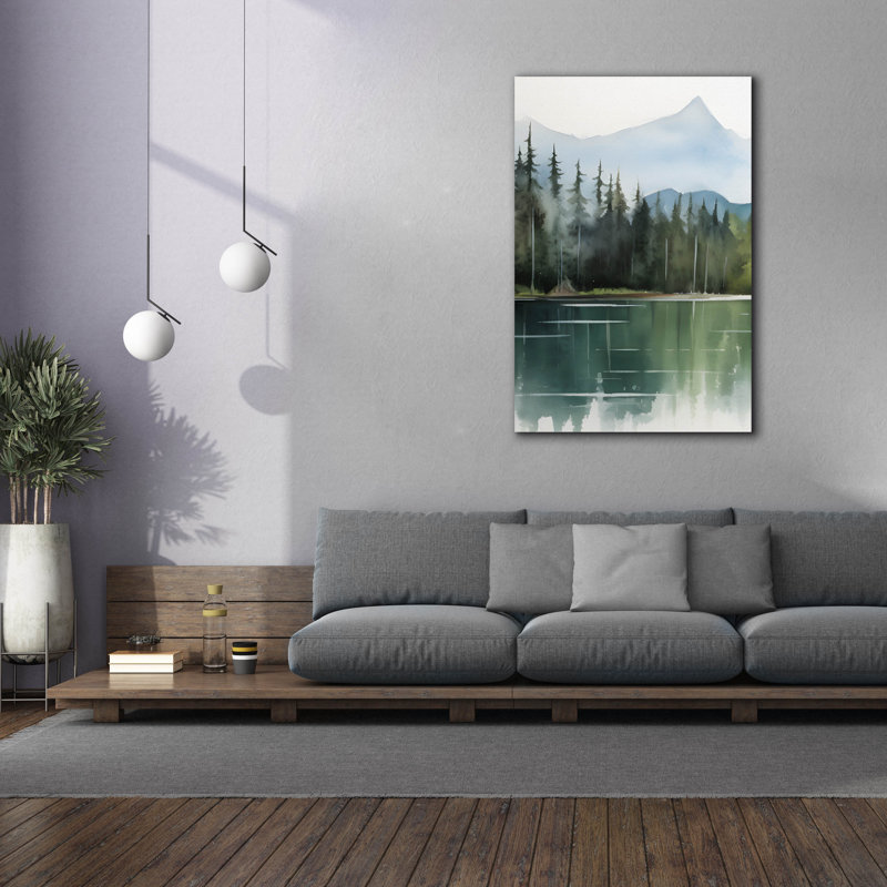 «Forest Landscape I» par Petals Prints Design, art mural sur toile, H 60 po x l 40 po x P 1,5 po