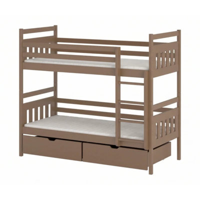 Massimo Single (3') Solid Wood Drawers Bed Frame with Mattress