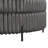 Crescent-shaped Faux Fur Storage Ottoman-770304868