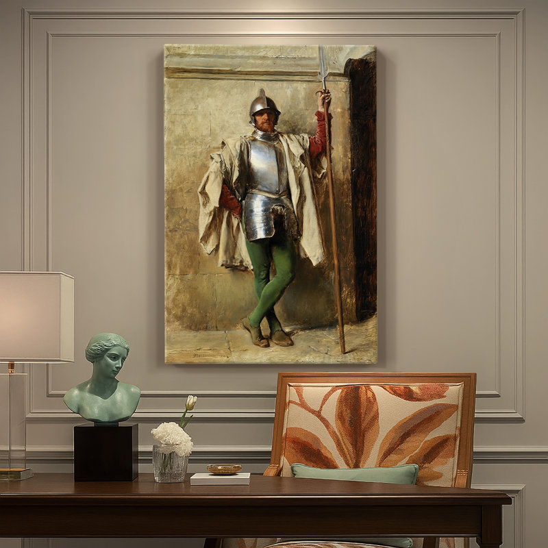 Une garde - toile tendue par Jean-Louis-Ernest Meissonier, 18 x 27