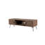 Meuble télé industriel en bois récupéré avec 2 espaces de rangement - Conception simple et généreuse, bois massif, naturel, meuble télé 60 po x 18 po, profondeur 60 po, largeur 18 po, hauteur