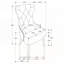 Chaise de salle à manger capitonnée 1pc-911181540-911181530