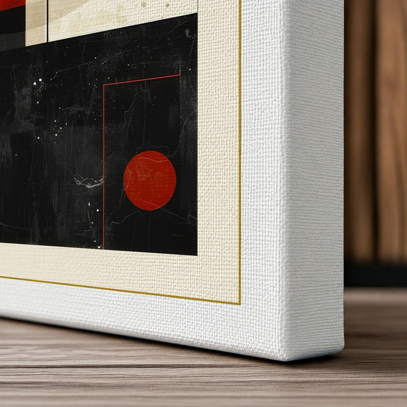 Balance Geometric - Wrapped Canvas, 36x24 - 91.4 x 61.0 cm, White Border