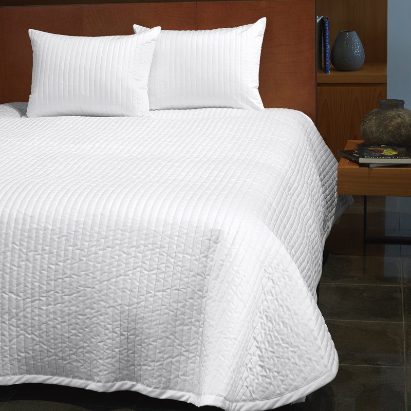 Siena Channel Sateen Coverlet Set