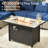 12-Person Outdoor Sectional With Fire Pit,All-Weather Wicker Patio Set-1674918889