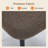 Modern Upholstered Dining Chair with Curved Back & Metal Legs-716042677