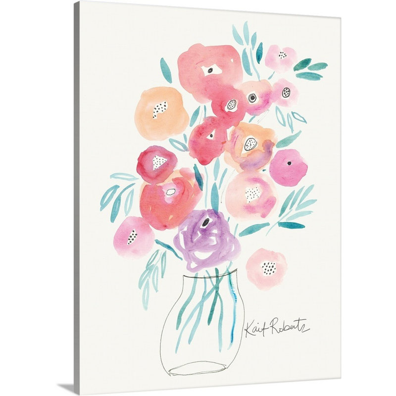 « Garden Treasures » par Kait Roberts, reproduction d’art sur toile, H 24 po x l 18 po x 1,25 po, Toile tendue