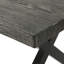 Table de salle à manger en aluminium avec structure en acier gris / noir