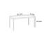 Table de salle à manger rectangulaire L 55,12 po x l 31,5 po Miten-902254215