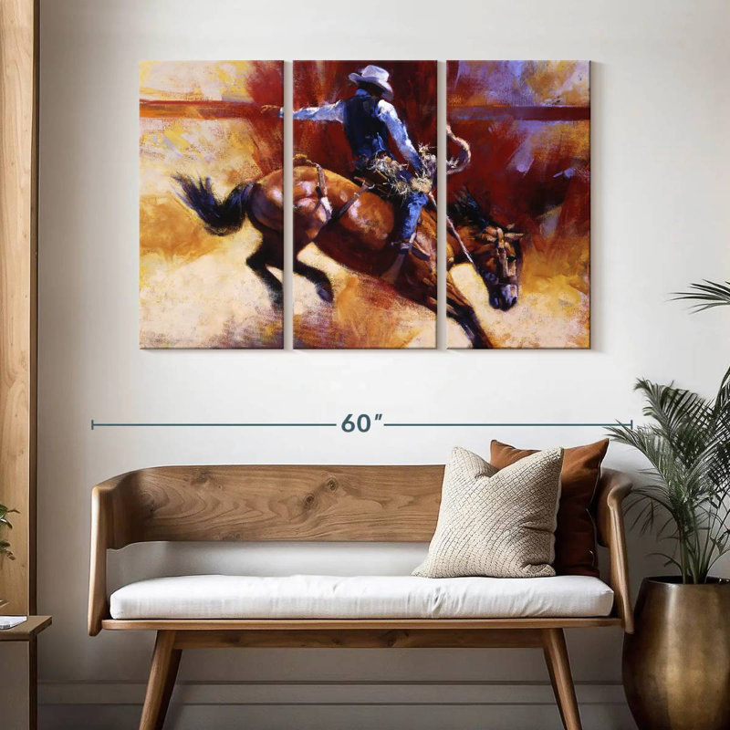 Sireci Yeehaw, 32" H x 50" W