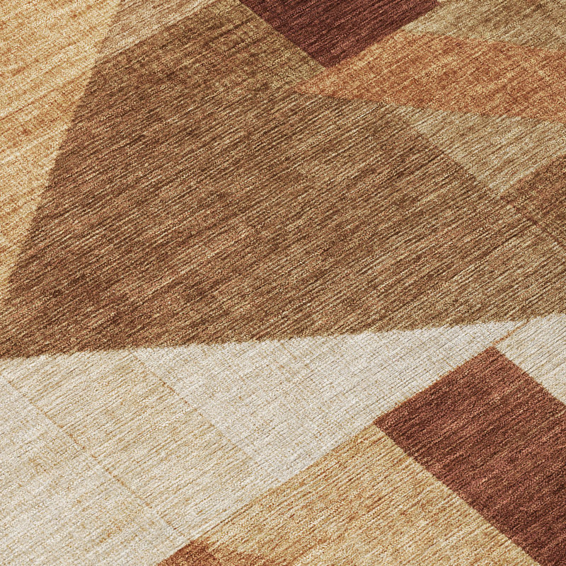 Machine Washable Indoor/Outdoor Jadiel ACN2365 Geometric Rug, Rectangle 3' x 5'
