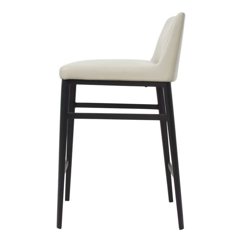 Baron 25.6" Bar Stool, Counter Stool (25.5” Seat Height), Charcoal