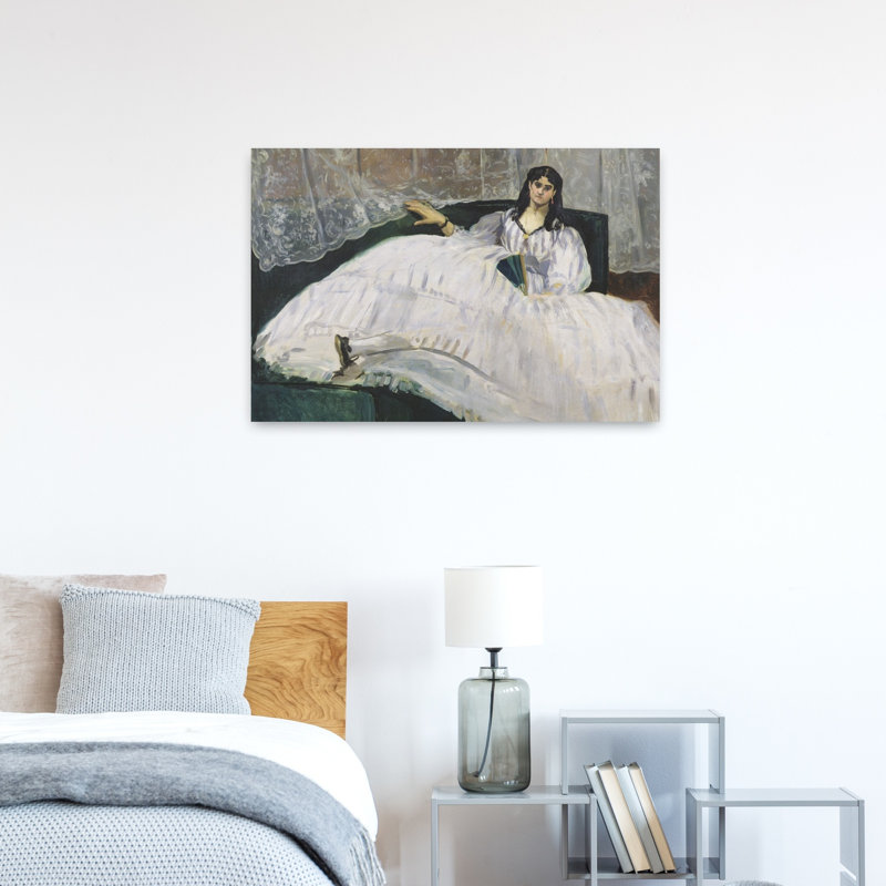 Portrait de Jeanne Duval, 1862, estampe d'art mural contemporain abstraite impressionniste, H 24 po x l 36 po