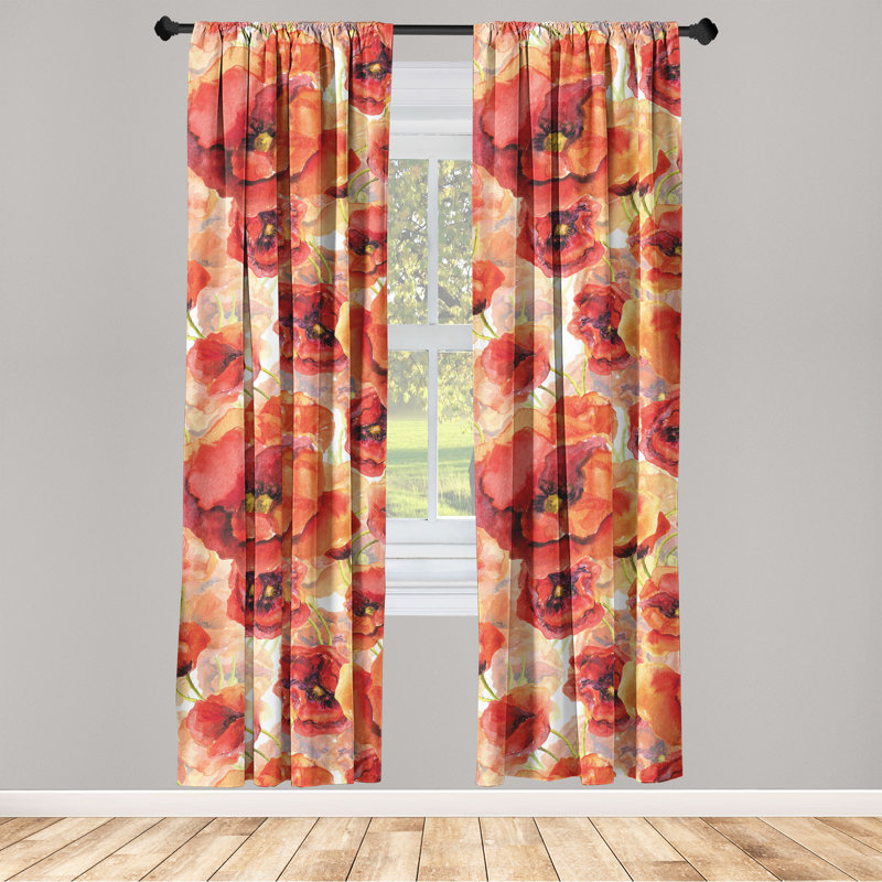 Semi Sheer Curtain Pair