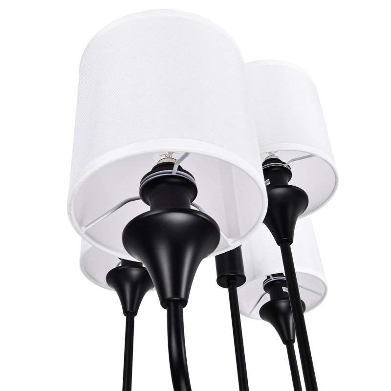 9 - Light Dimmable Classic / Traditional Chandelier, Black