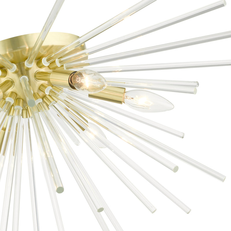 Flush Mount, Satin Brass