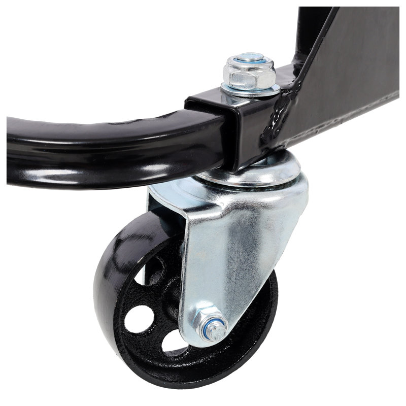 Support pour berceau de moteur d'une capacité de 750 lb, support de moteur en acier robuste avec roues, noir