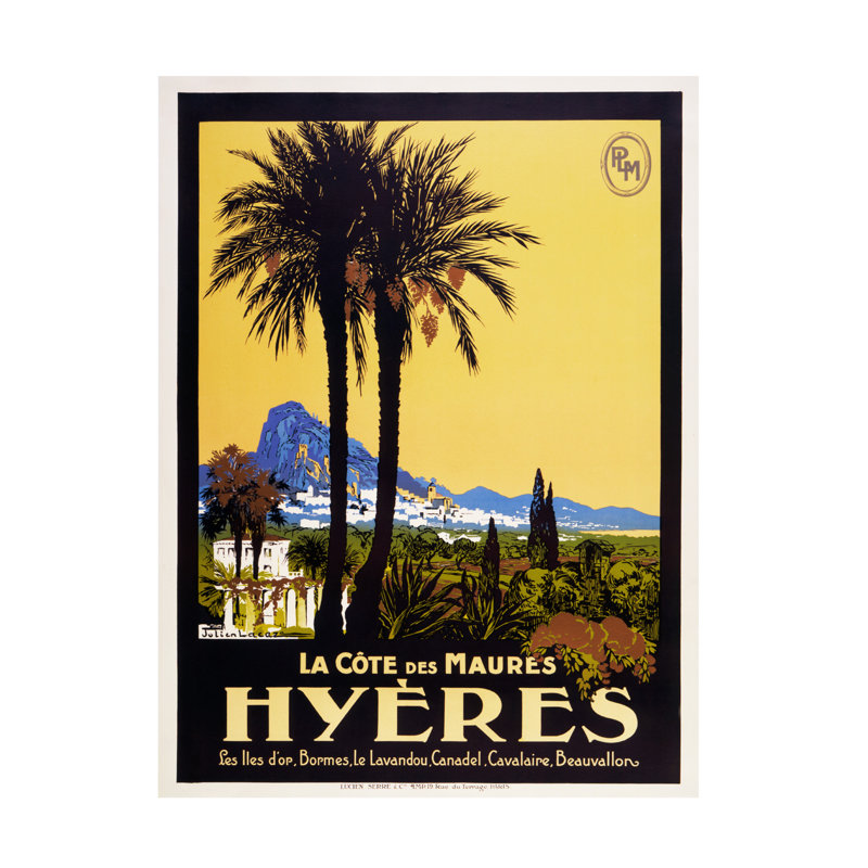 Art rétro sur toile, Marcus Jules Hyeres, H 47 po x l 35 po