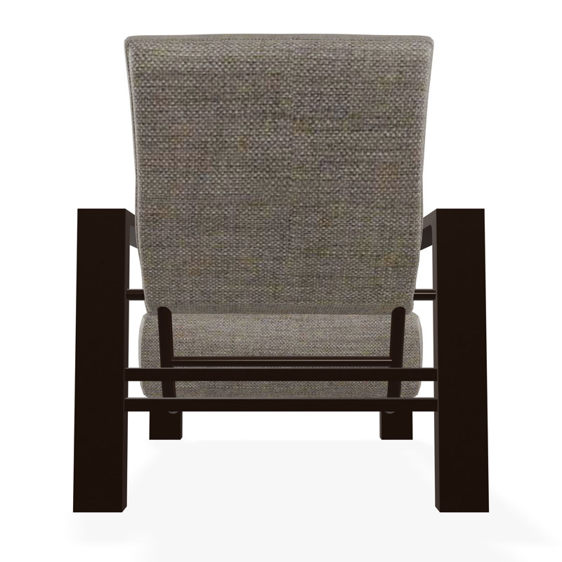 Larssen Deep Seating Cushion Arm Chair, Cast Ash Sunbrella® Plainweave, Kona