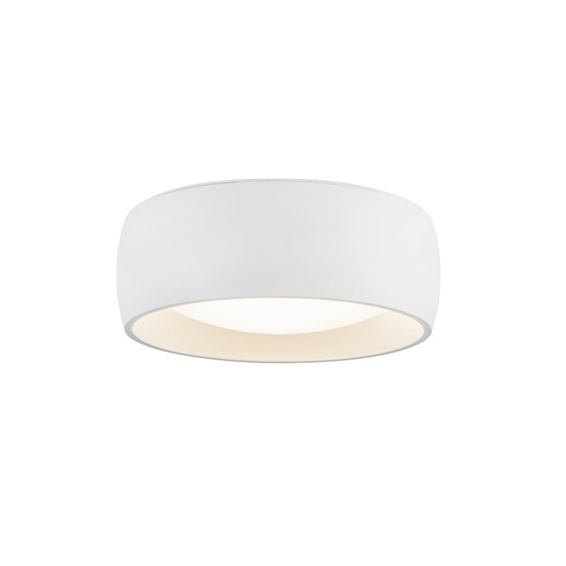 Savile LED Flush Mount, 1.63"H x 4.75"W x 4.75"D, White
