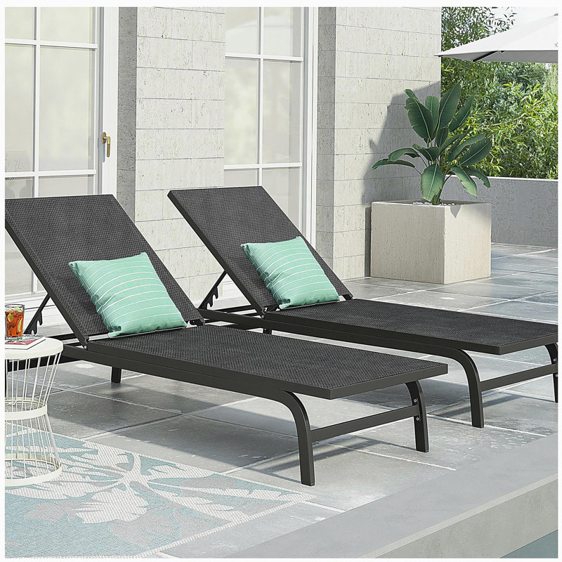 FINN CHAISE LUNGE, Gris foncé