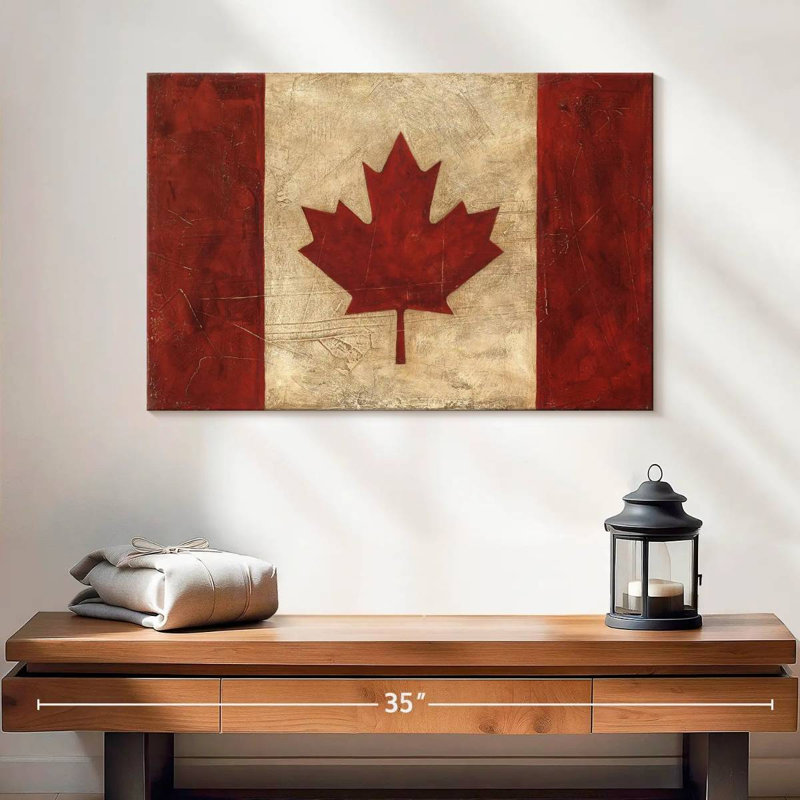 Drapeau canadien rétro Borges, H 16 po x l 24 po