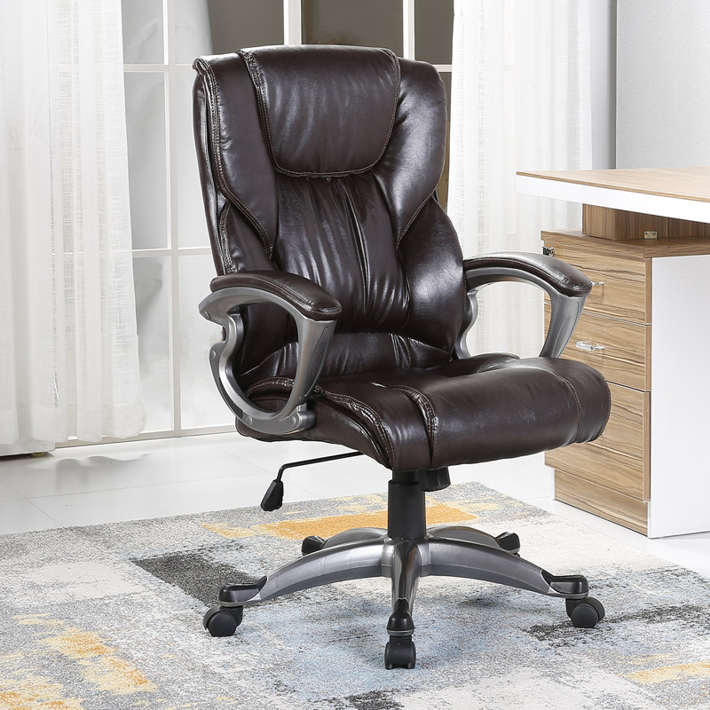 Inglestone Common Executive Chair, Black Faux Leather