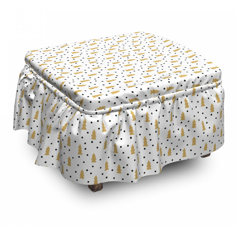 Box Cushion Ottoman Slipcover