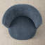 Fauteuil d'appoint moderne en tonneau avec roulettes-1790956558