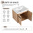 24.09'' Single Bathroom Vanity with Resin Top