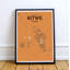 Kitwe City Map - No Frame Print-367258260