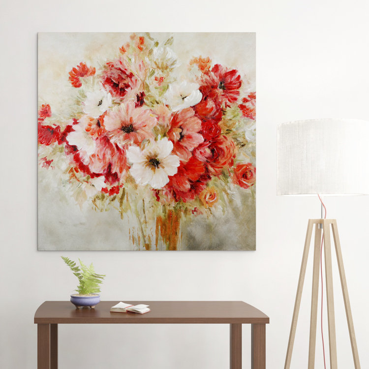 « Garden passion I » par Carol Robinson, reproduction d’art sur toile, H 24 po x l 24 po x P 1,5 po