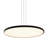 Salm 24-in Integrated LED Circular Pendant Light Height Adjustable ETL Certified Disc Chandelier