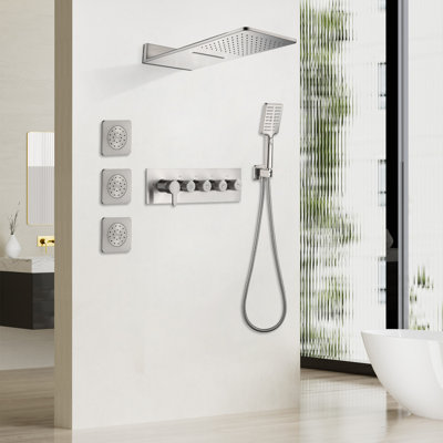 Complete Shower System with Rough in-Valve