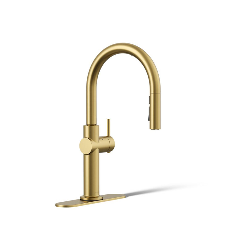 Crue Touchless Pull-Down Kitchen Sink Faucet with Voice Activation and Three-Function Sprayhead