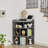 Cayhlin 29.2" H x 19.7" W Wooden Corner Bookcase Corner Storage Cabinet with USB Ports and Outlets-87664712